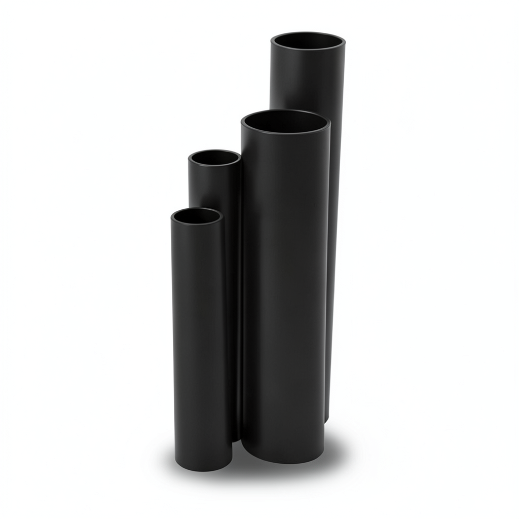 مواسير HDPE SDR 51 قطر خارجي 225 مم سمك 4.4 مم لون أسود