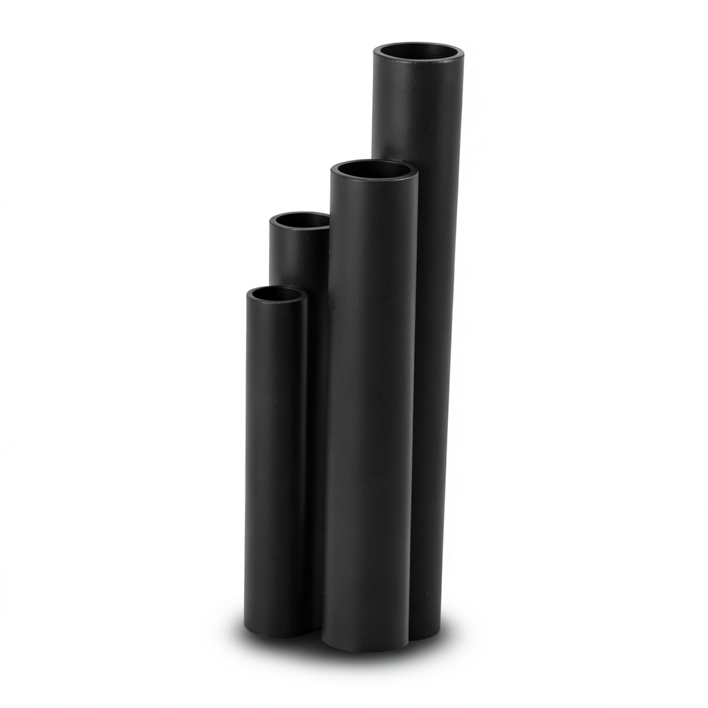 HDPE Pipe SDR 51 Outside Diameter 250 mm Thickness 4.9 mm Black