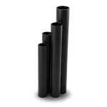 مواسير HDPE نسبة الأبعاد القياسية 41 قطر خارجي 630 مم سمك 15.4 مم أسود