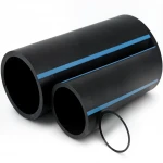 مواسير HDPE الوطني لشبكات المياه  ضغط 16 بار قطر خارجي 225 مم سمك 13.4 مم لون اسود