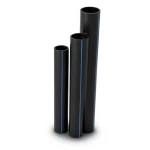 مواسير HDPE نسبة الأبعاد القياسية 51 قطر خارجي 280 مم سمك 5.5 مم لون أسود