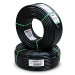 أنابيب HDPE PE 80 ضغط 16 بار قطر خارجي 25 مم سمك 2.8 مم لون أسود | نيبروبلاست