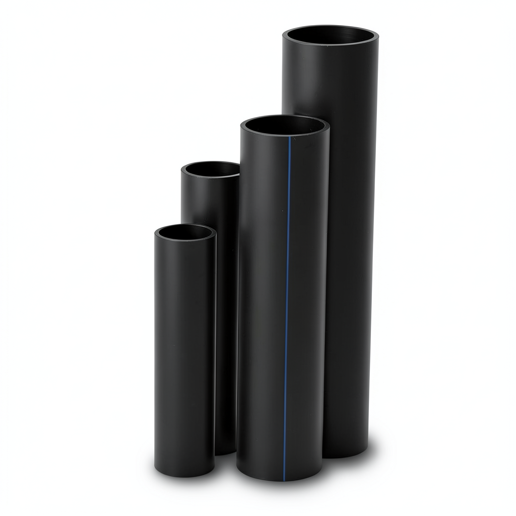 مواسير HDPE SDR 51 قطر خارجي 560 مم سمك 11 مم لون أسود