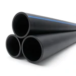 مواسير HDPE بولي إيثيلين عالي الكثافة PE 80 ضغط 16 بار قطر خارجي 160 مم سمك 17.9 مم لون أسود | نيبروبلاست