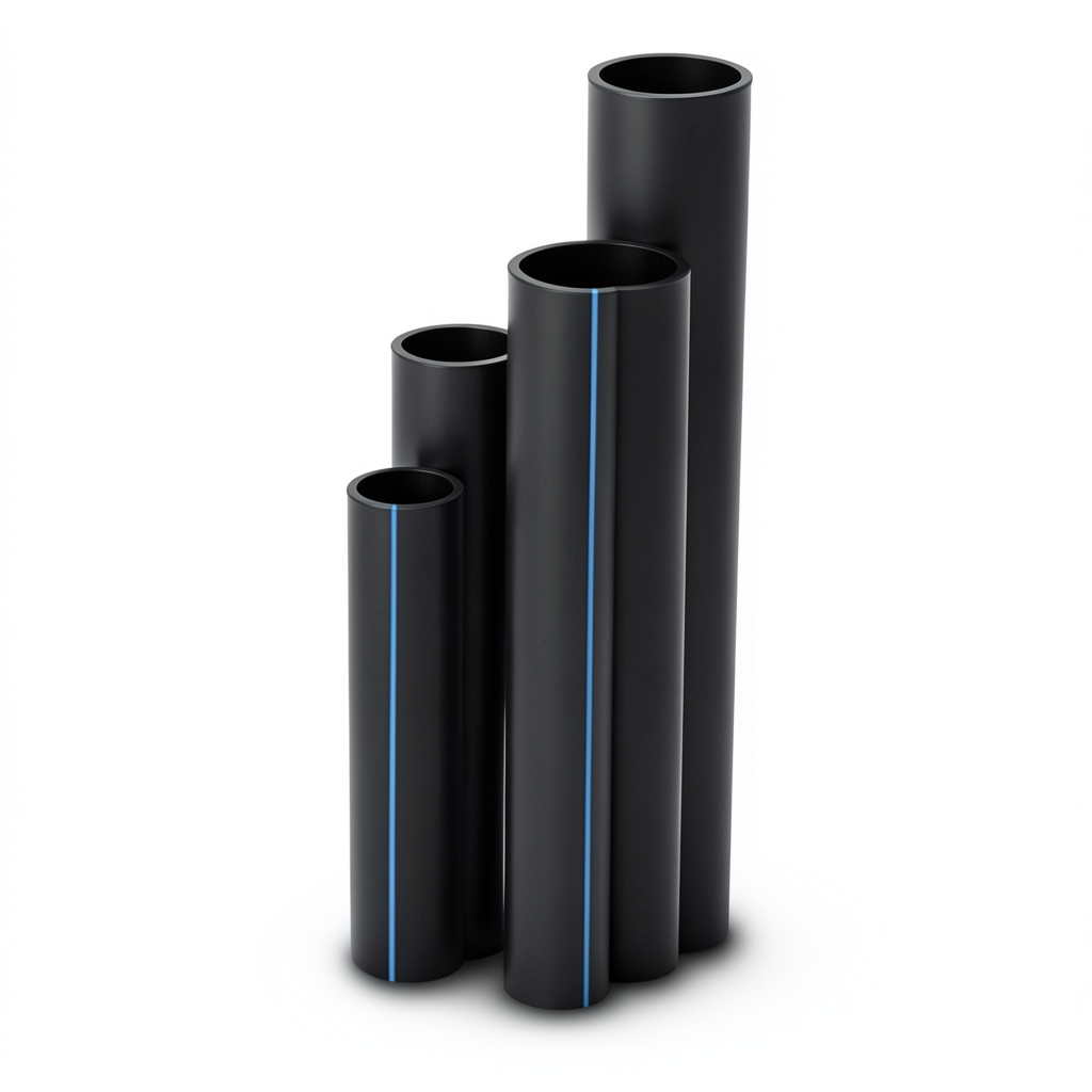 مواسير HDPE نسبة الأبعاد القياسية SDR 51 قطر خارجي 710 مم سمك 13.9 مم لون أسود