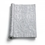 Italian Wallpaper Gray Color Patterned Design, Size 10mx0.70m, Model RC18022
