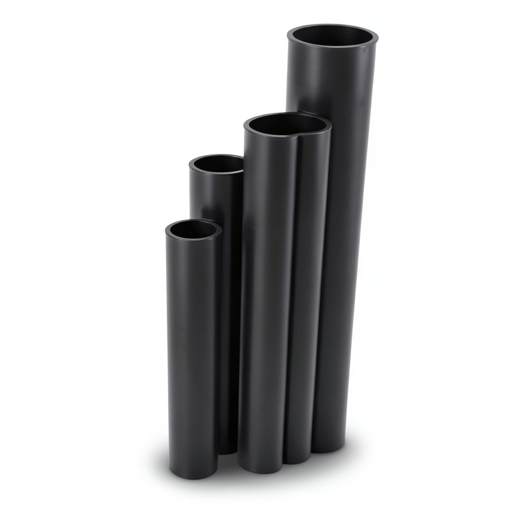مواسير HDPE SDR 51 قطر خارجي 900 مم سمك 17.6 مم لون أسود