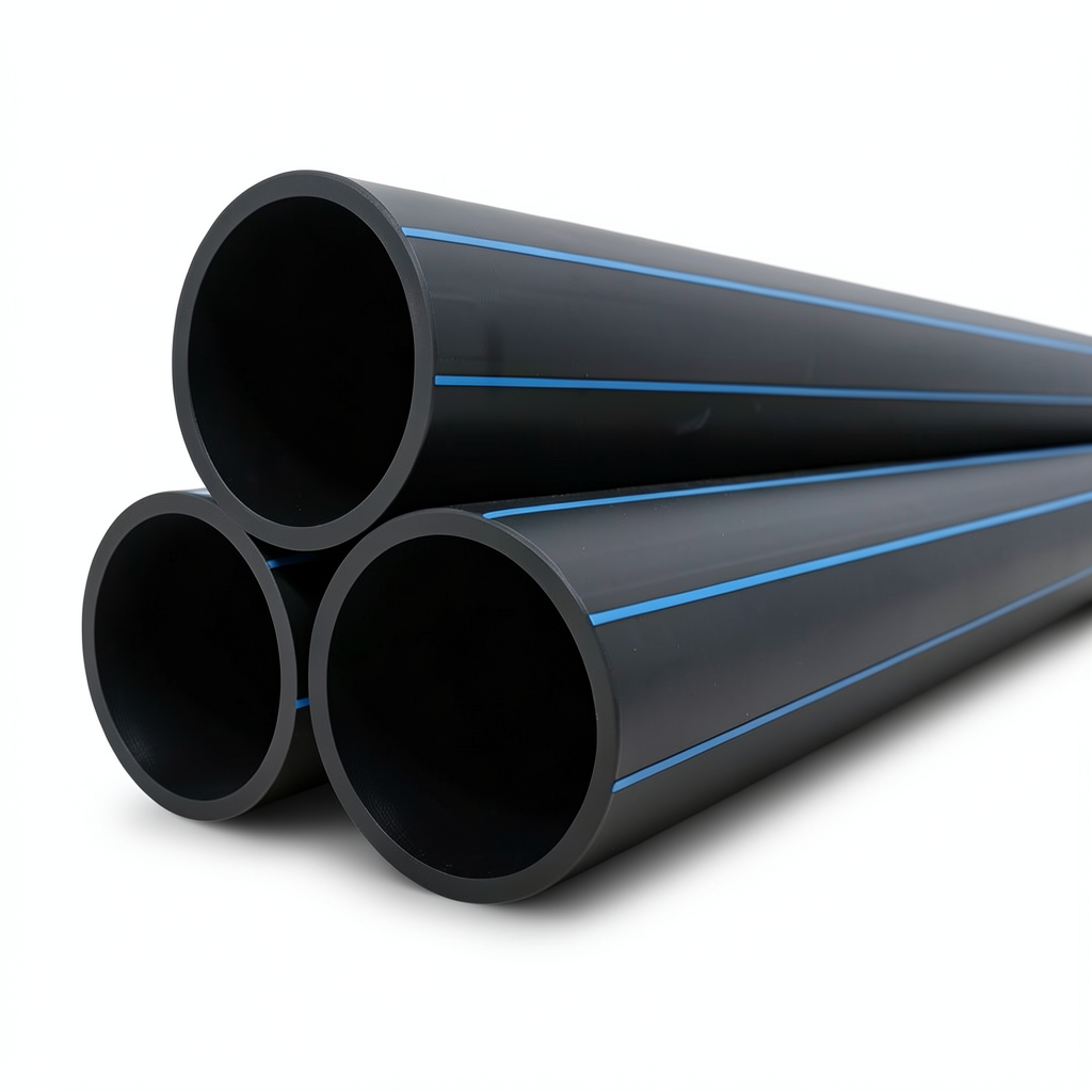 مواسير HDPE PE 100 ضغط 20 بار قطر خارجي 225 مم سمك 25.2 مم لون أسود | نيبروبلاست