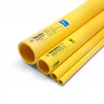مواسير HDPE نيبروبلاست PE 100 ضغط 20 بار قطر خارجي 500 مم سمك 55.8 مم لون أصفر 