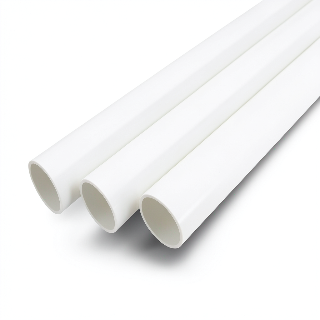 مواسير UPVC جدول 40 مقاس ½ إنش سمك 2.77 مم لون أبيض