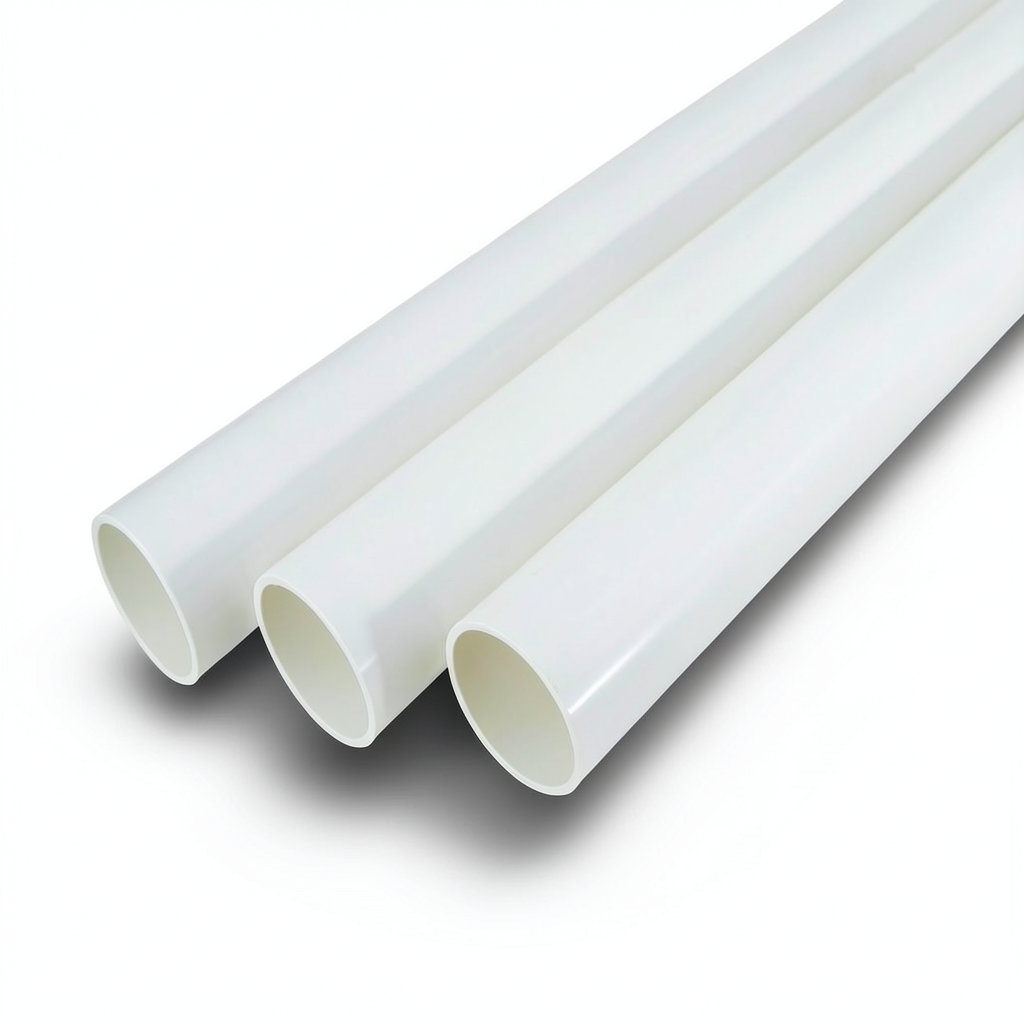 مواسير UPVC جدول 80 مقاس 1¼ إنش سمك 4.85 مم لون أبيض