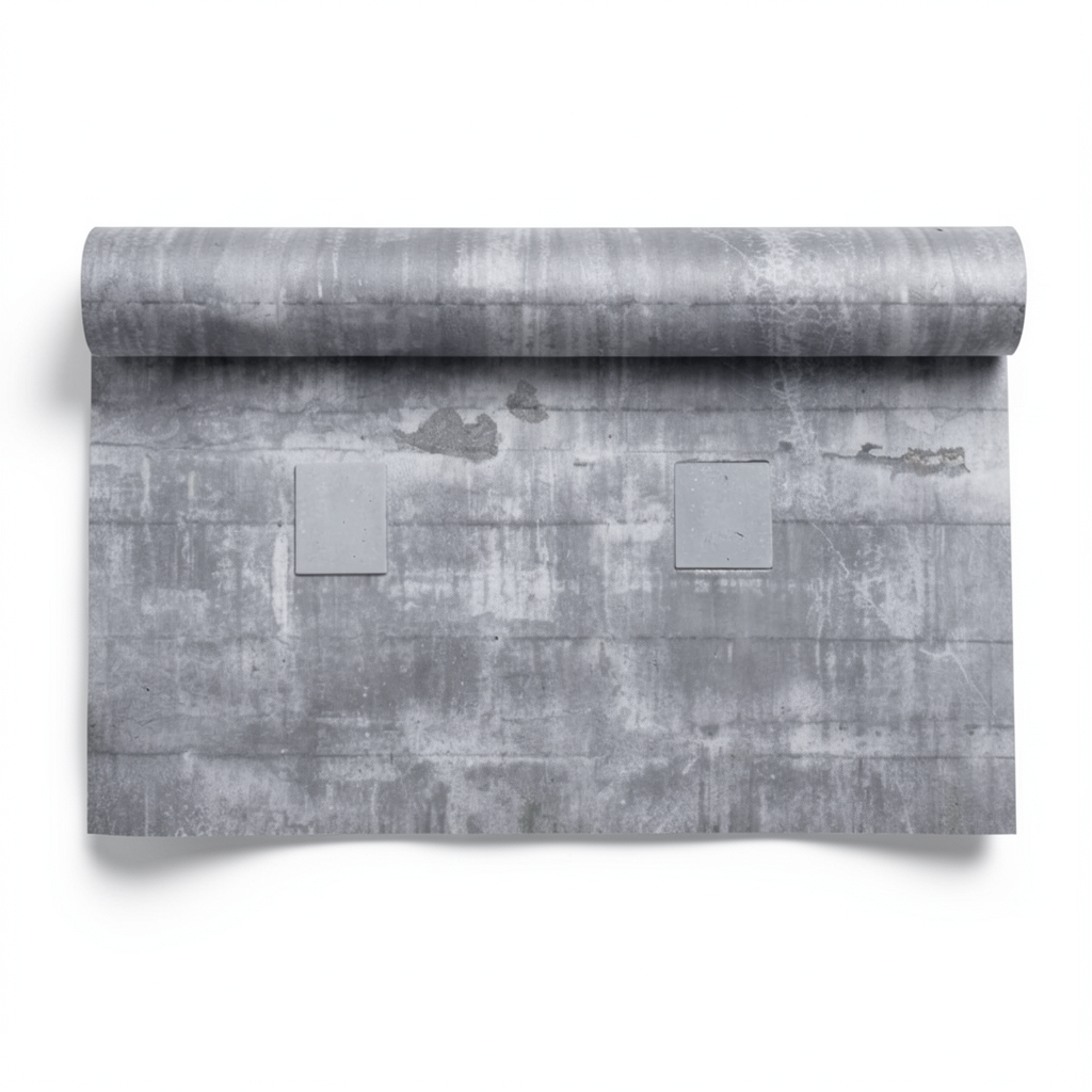 Patterned Wall Decoration 10m x 0.53m Gray Color, Model 445503