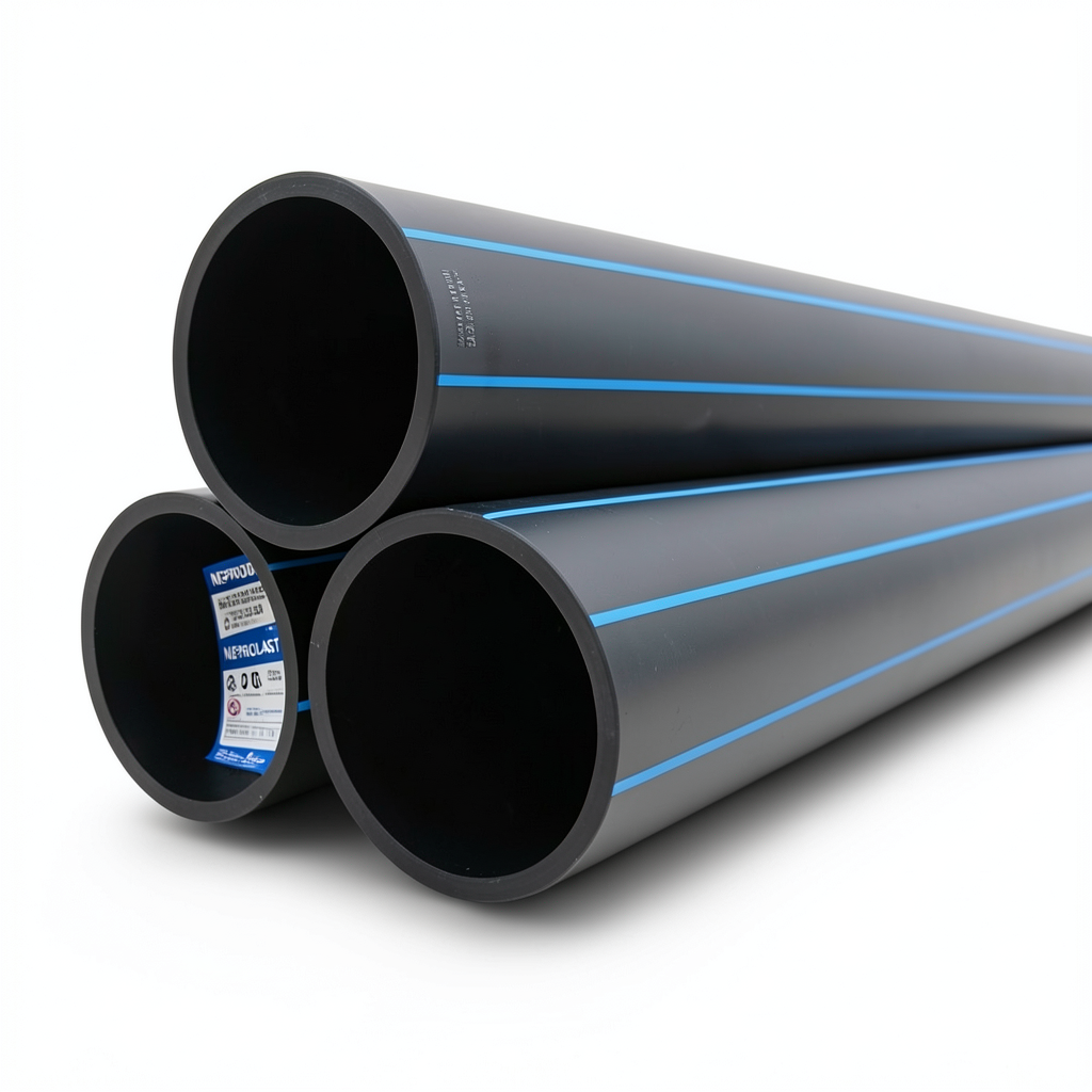 HDPE Pipes PE 100 Pressure 20 Bar Outside Diameter 280 mm Thickness 31.3 mm Black | NEPROPLAST