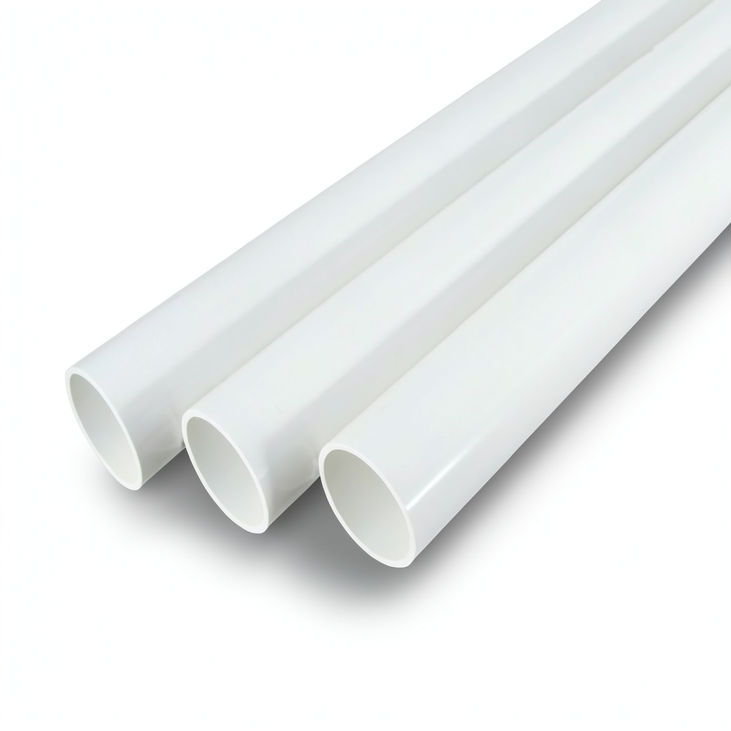 UPVC Pipes Schedule 40 Size 1 inch Thickness 3.38 mm White
