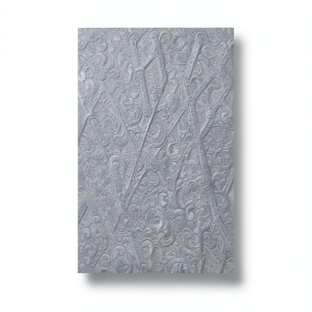 Italian Wallpaper Patterned Design Gray Color, Size 10m x 0.70m, Model rc16030