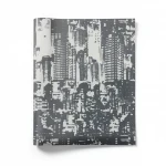 Italian wall covering, size 10m x 0.53m, dark grey color, model 57042
