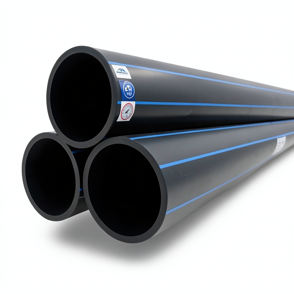 HDPE Pipes PE 80 Pressure 16 Bar Outside Diameter 180 mm Thickness 20.1 mm Black | NEPROPLAST