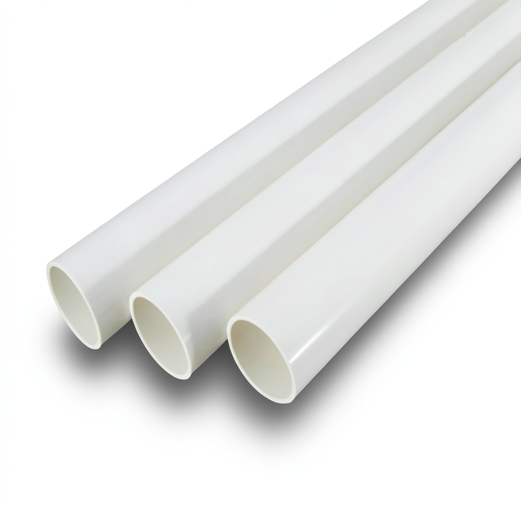 مواسير UPVC جدول 80 مقاس ½ إنش سمك 3.73 مم لون أبيض