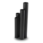 مواسير HDPE SDR 26 قطر خارجي 140 مم سمك 5.4 مم لون أسود