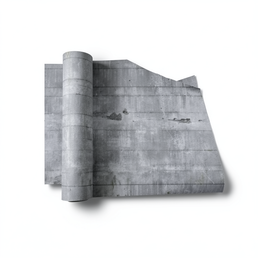 Patterned Wall Decoration 10m x 0.53m Gray Color, Model 445503