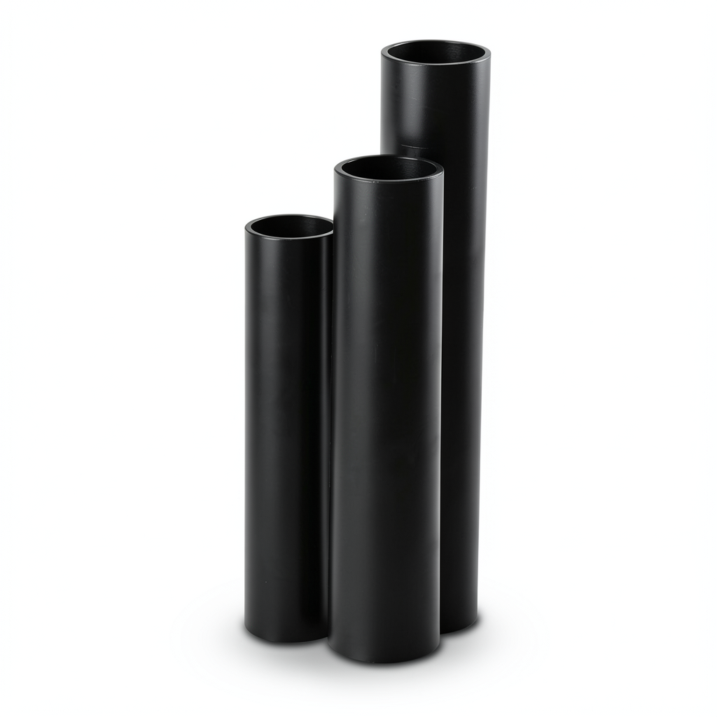 مواسير HDPE SDR 51 قطر خارجي 1000 مم سمك 19.6 مم لون أسود