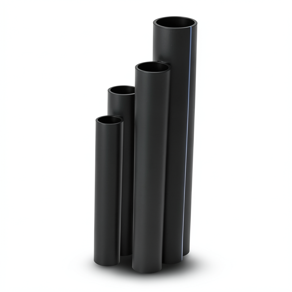 أنابيب HDPE SDR26 قطر خارجي 63 مم سمك 2.5 مم لون أسود