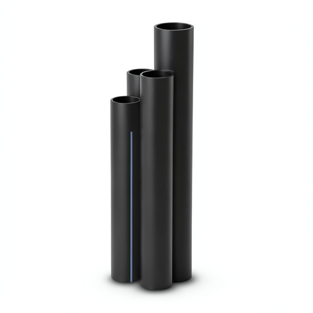 أنابيب HDPE SDR26 قطر خارجي 90 مم سمك 3.5 مم لون أسود