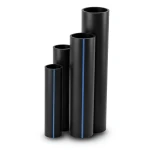 مواسير HDPE نسبة الابعاد القياسية 26 قطر خارجي 450 مم سمك 17.2 مم لون اسود