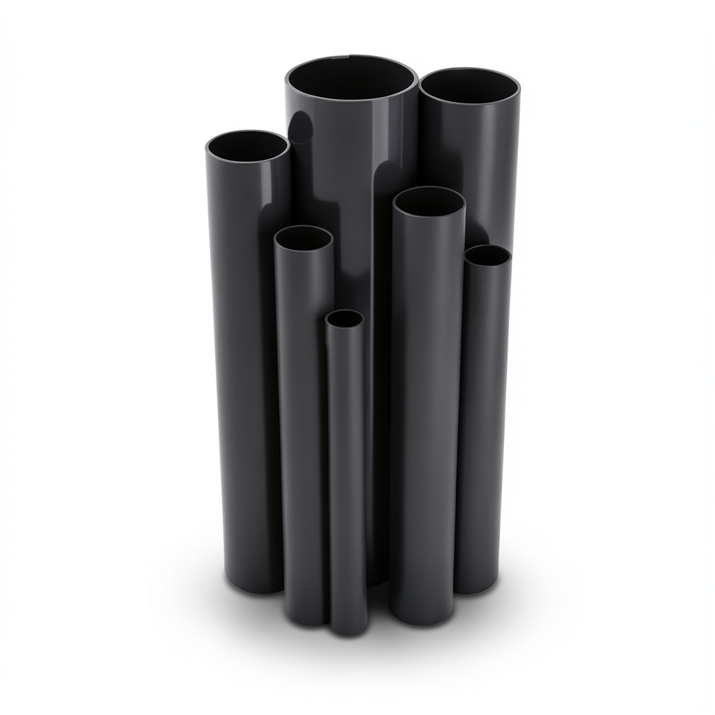 مواسير UPVC جدول 80 مقاس ¾ إنش سمك 3.9 مم لون أسود