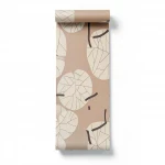  Wall decoration modern design, size 10 m x 0.53 m, light brown color, model  73218