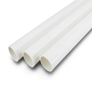 مواسير UPVC جدول 40 مقاس ½ 1 إنش سمك 3.68 مم لون أبيض