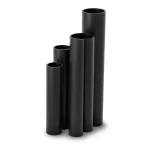 مواسير HDPE نسبة الأبعاد القياسية 26 قطر خارجي 160 مم سمك 6.2 مم لون أسود