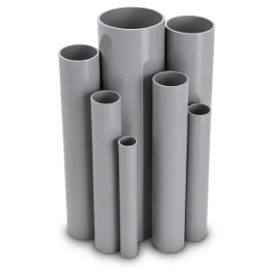 مواسير UPVC جدول 80 مقاس 1¼ إنش سمك 4.9 مم لون رمادي