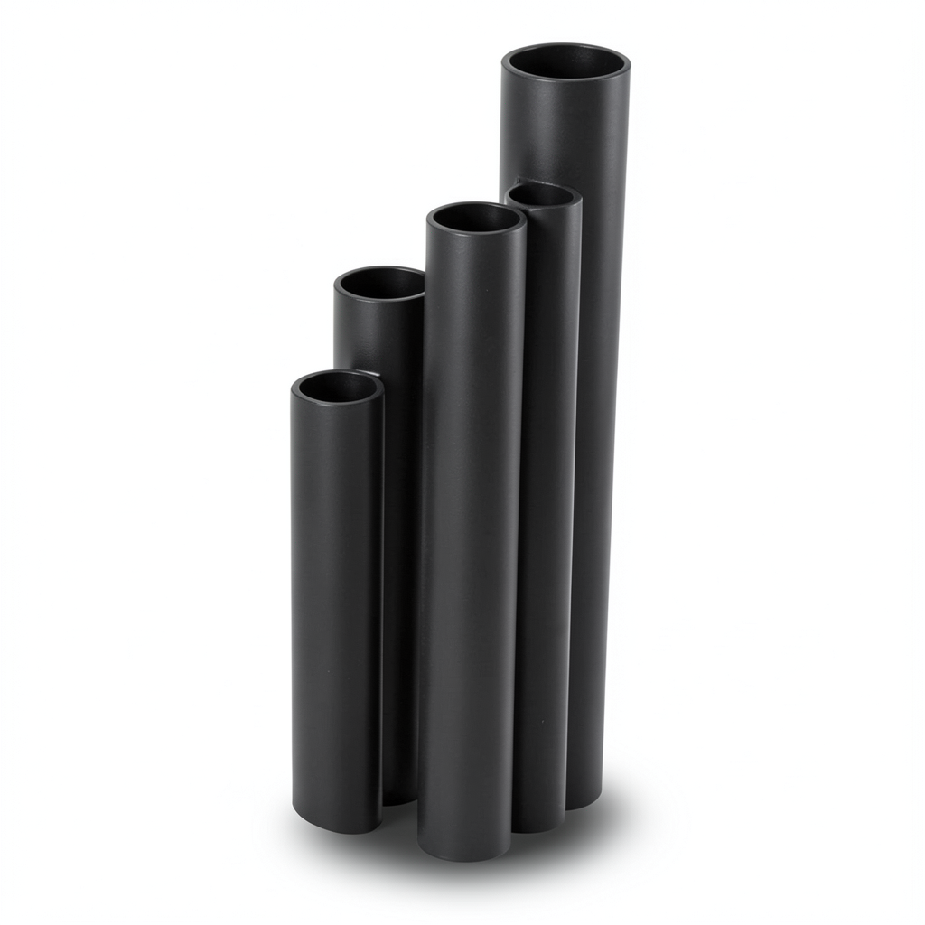 HDPE Pipes SDR 26 Outside Diameter 200 mm Thickness 7.7 mm Black