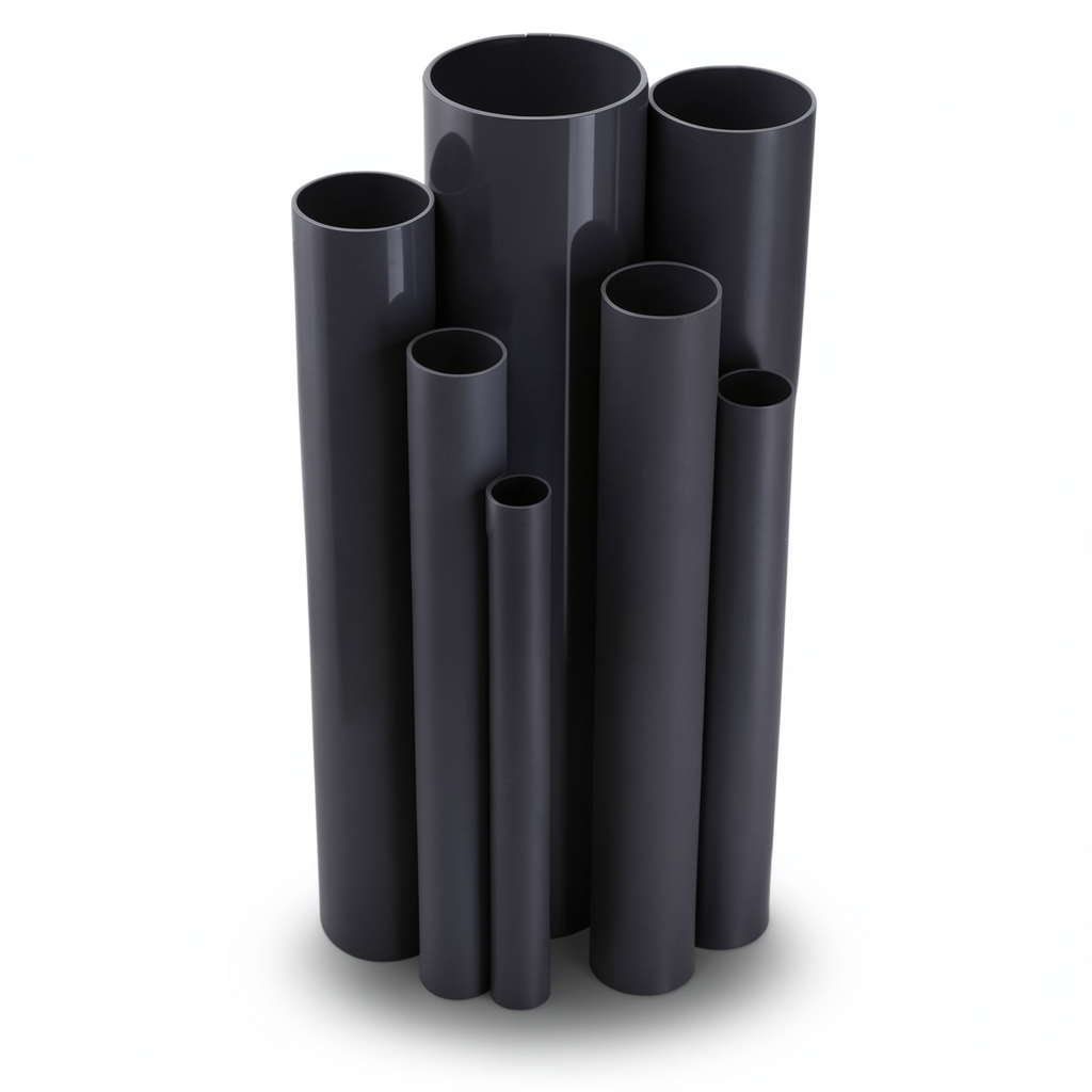 UPVC Pipes Schedule 80 Size 1¼ Inch Thickness 4.9 mm Black