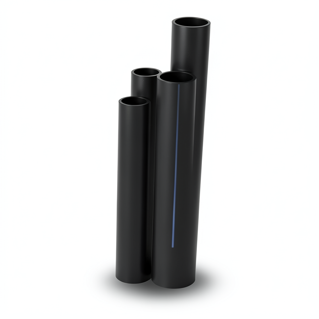 مواسير HDPE SDR 26 قطر خارجي 225 مم سمك 8.6 مم لون أسود