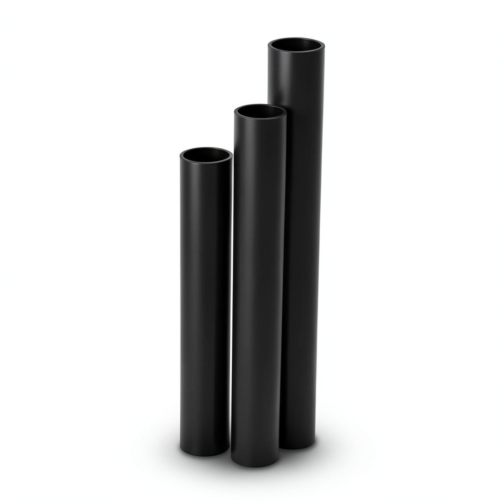 مواسير HDPE SDR 26 قطر خارجي 280 مم سمك 10.7 مم لون أسود