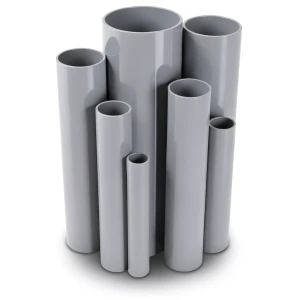 مواسير UPVC جدول 80 مقاس 2 إنش سمك 5.5 مم لون رمادي
