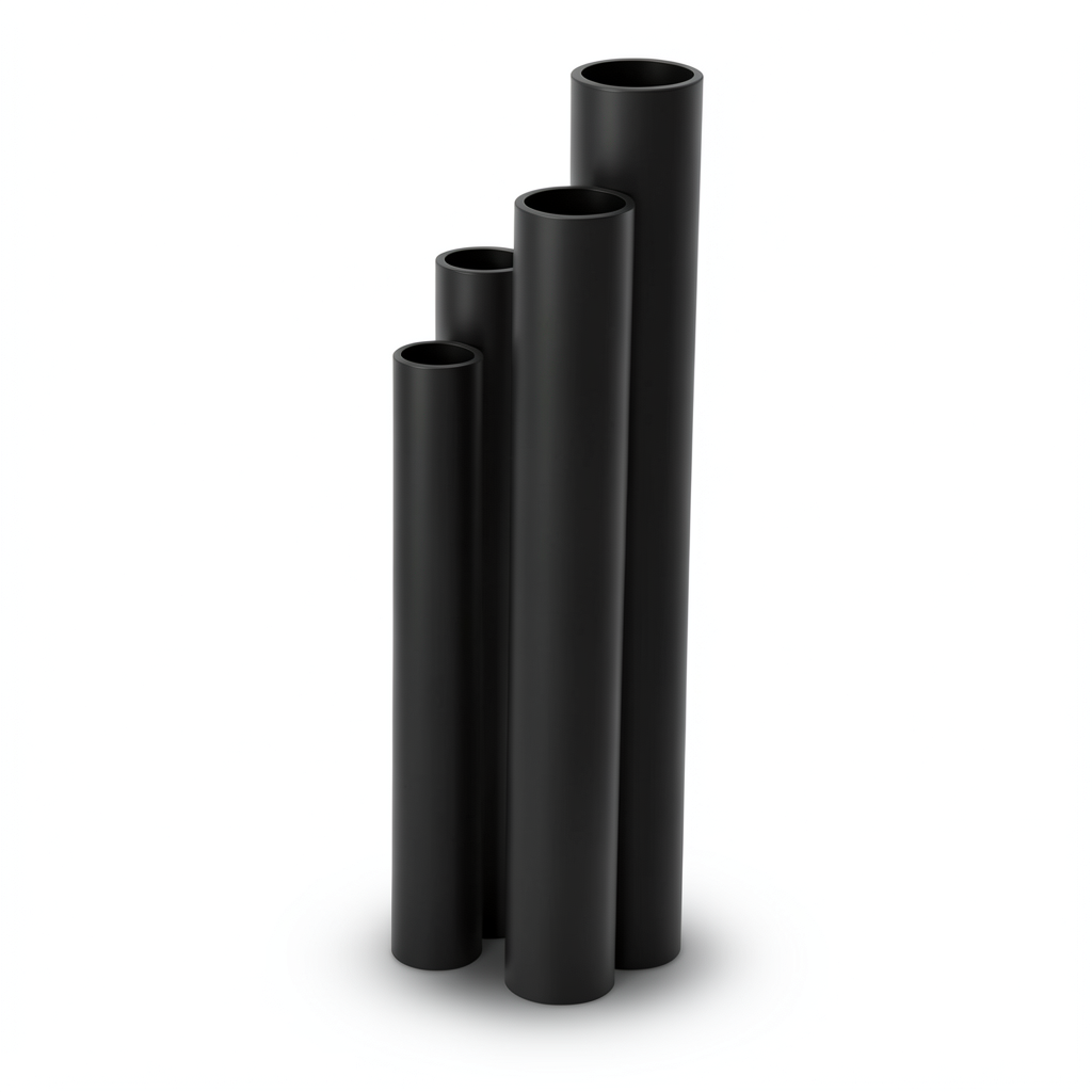مواسير HDPE SDR 26 قطر خارجي 315 مم سمك 12.1 مم لون أسود