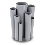UPVC Pipes Pressure 10 Bar Outside Diameter 250 mm Thickness 11.9 mm Gray