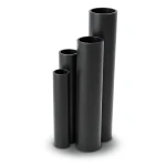 مواسير HDPE نسبة الأبعاد القياسية 26 قطر خارجي 400 مم سمك 15.3 مم لون أسود
