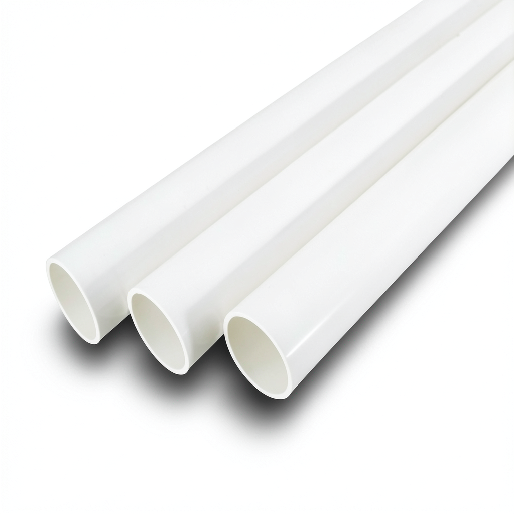 مواسير UPVC جدول 80 مقاس 1¼ إنش سمك 4.85 مم لون أبيض