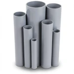 UPVC Pipes Pressure 16 Bar Outside Diameter 250 mm Thickness 18.6 mm Gray
