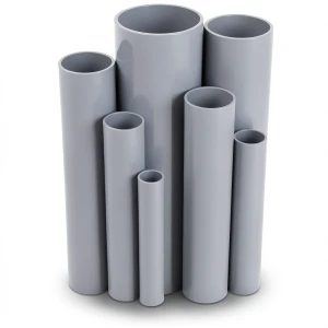 UPVC Pipes Pressure 16 Bar Outside Diameter 250 mm Thickness 18.6 mm Gray