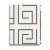 Italian Geometric Wallpaper 10m x 0.70m Off White, Model Z76001 - Image 1