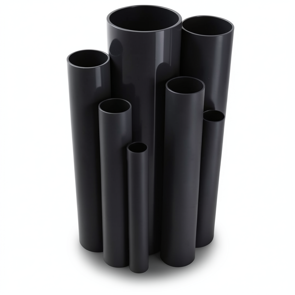 UPVC Pipes Schedule 80 Size ¾ inch Thickness 3.9 mm Black