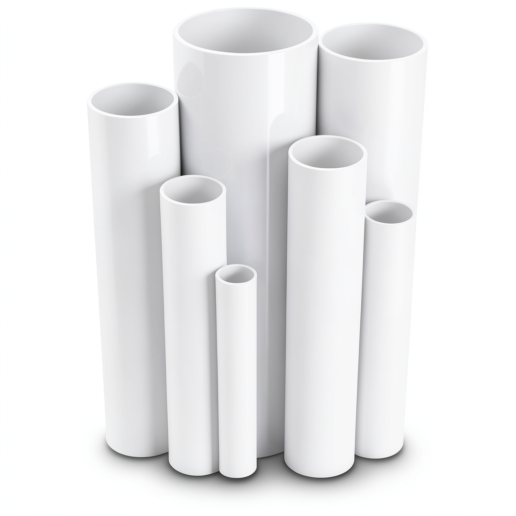 مواسير UPVC ضغط 6 بار قطر خارجي 250 مم سمك 7.3 مم لون أبيض