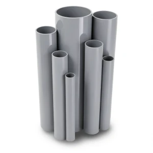 UPVC Pipes Nominal Pressure 6 Bar Outside Diameter 250 mm Thickness 7.3 mm Gray