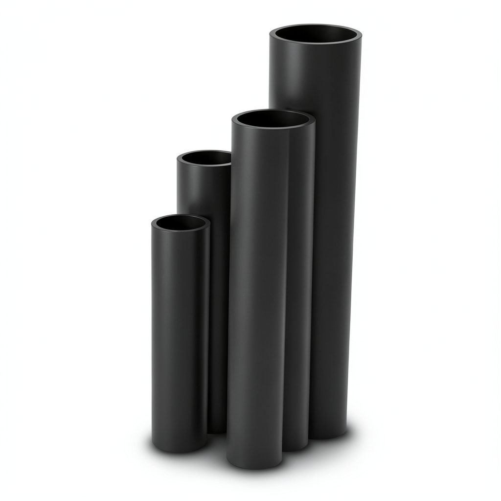أنابيب HDPE SDR26 قطر خارجي 90 مم سمك 3.5 مم لون أسود