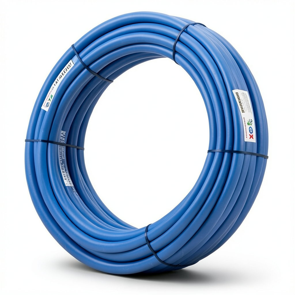 أنابيب HDPE PE 100 ضغط 20 بار قطر خارجي 110 مم سمك 12.3 مم أزرق | نيبروبلاست